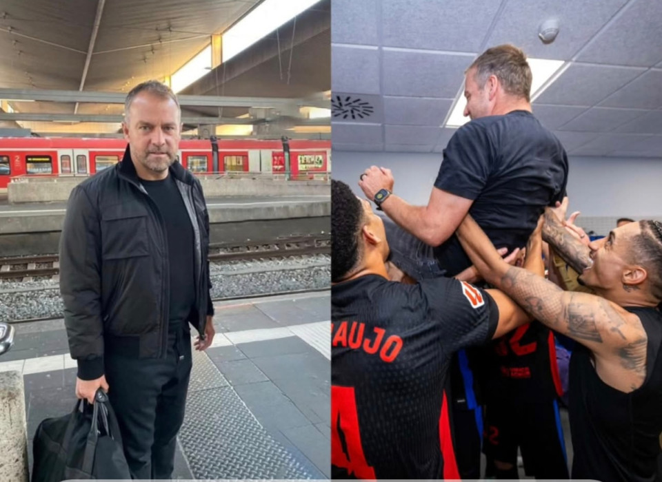 Az ember, aki a nulladik napon vonattal érkezett a Katalóniába! 🚄Az ember, aki 4-ből 4 Clásico-t nyert meg az első szezonjában! 4️⃣Az ember, aki mindhárom spanyol trófeát behúzta a szezonban! 🇪🇦Az ember, aki sikerre vezette a Barcelonát! 🏆HANSI FLICK 🇩🇪🧠