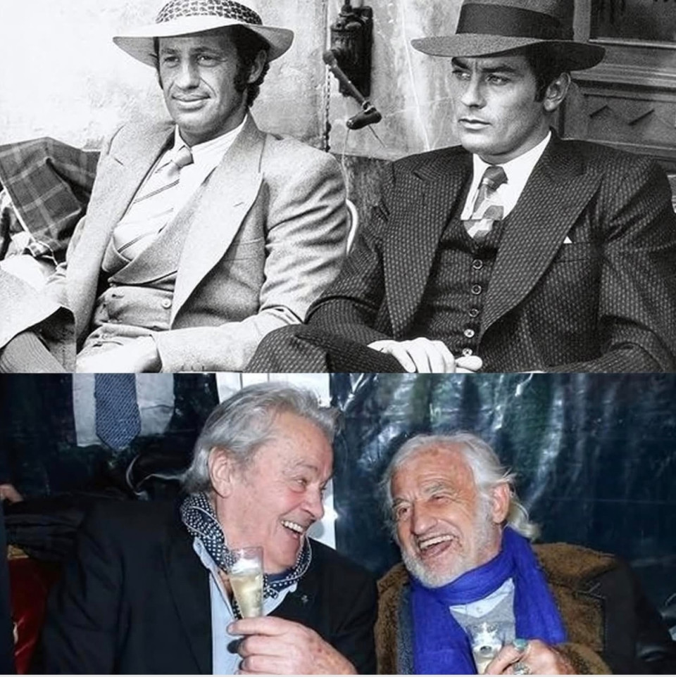 Alain Delon and Jean-Paul Belmondo