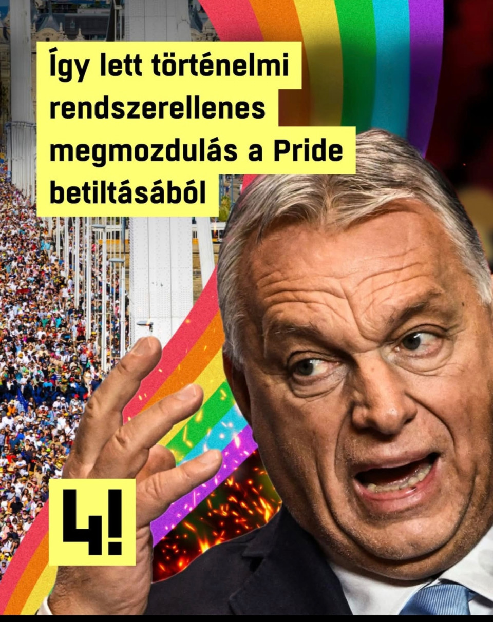 Orbán vastaps mellett jelentette be a Pride betiltását, Gulyás Gergely a Kincsem Parkba száműzte volna a felvonulókat. Az eredmény: soha nem látott tömeg jött össze egy olyan eseményen, ami már sokkal többről szólt, mint a korábbi Pride-ok. A NER-ben utólag megpróbálják mindezt mestertervnek beállítani.