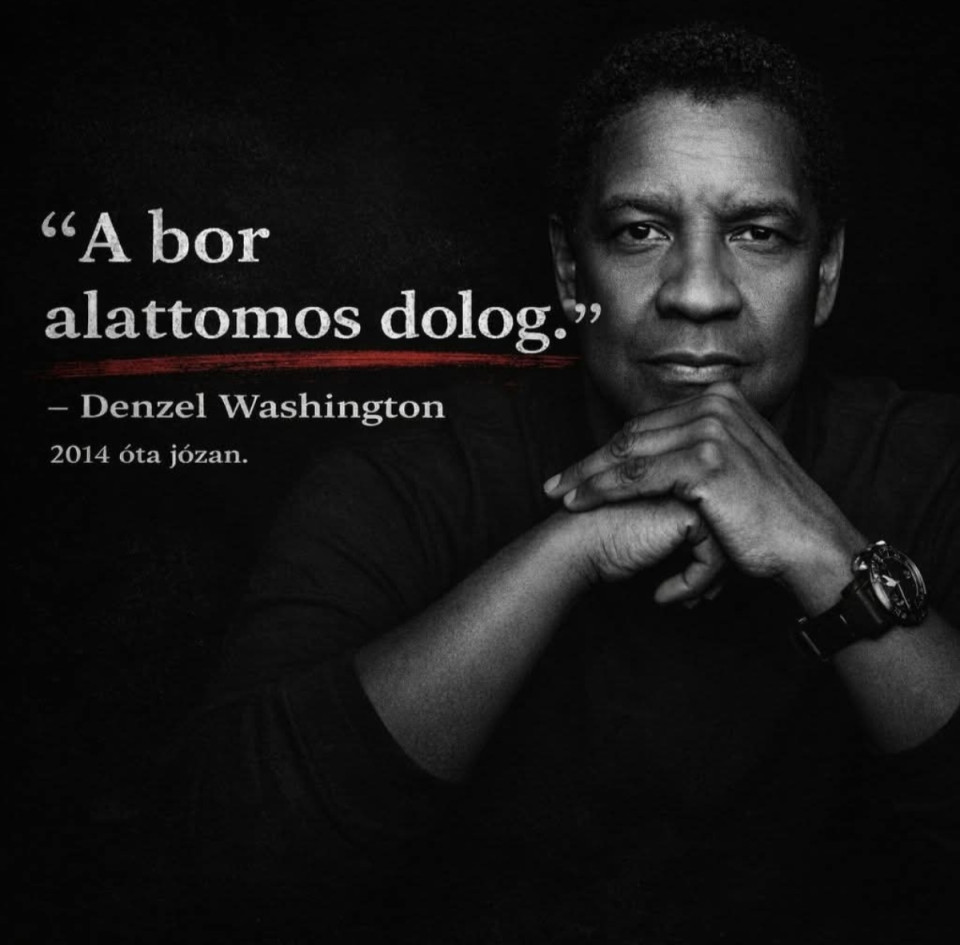 Denzel Washington józan 2014 óta.☝️Azt mondta, hogy hosszú időbe telt szembenéznie az egészségtelen szokásaival, mert sokáig becsapta saját magát azzal, hogy az alkohol nem probléma.Sokan úgy gondolják, hogy a függőség csak az „átlagemberek” problémája. Pedig a valóság az, hogy ez bárkit érinthet – még a világ egyik legismertebb színészét is.Denzel Washington egy interjúban őszintén beszélt arról, hogy volt idő, amikor az alkohol túl nagy szerepet kapott az életében. Sokáig azt hitte, nincs ezzel semmi gond. Azt mondogatta magának, hogy az alkohol nem probléma – még akkor sem, amikor már túl sokat fogyasztott belőle.Később úgy fogalmazott, hogy a bor alattomos dolog. Az ember sokszor észre sem veszi, hogyan csúszik be az életébe, és mikor kezd el irányítani.2014 decemberében, amikor betöltötte a 60. életévét, meghozott egy fontos döntést: teljesen felhagy az alkohollal. Azóta nem iszik, vagyis több mint egy évtizede józan.Számomra az ő története azért fontos, mert emlékeztet arra, hogy a változás mindig lehetséges. Nem az számít, honnan indul valaki, hanem az, hogy hajlandó-e őszintén szembenézni önmagával.Sok ember éveken át próbálja elhitetni magával, hogy nincs probléma. Én is ismertem ezt az érzést. De amikor valaki végre kimondja magának az igazságot, akkor kezdődik el a valódi változás.És talán ez a legfontosabb üzenet:nem szégyen segítséget kérni.Sőt, sokszor ez az első lépés a szabadság felé.
